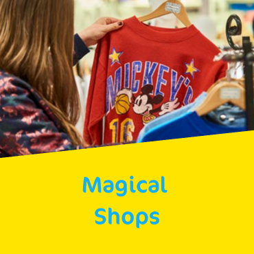 You can shop 'til you drop in Disney Village®, with many magical shops and boutiques to explore.